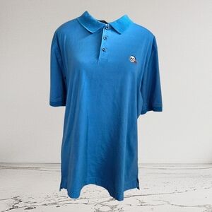 Robert Graham Vibrant Blue Polo Shirt Size XL